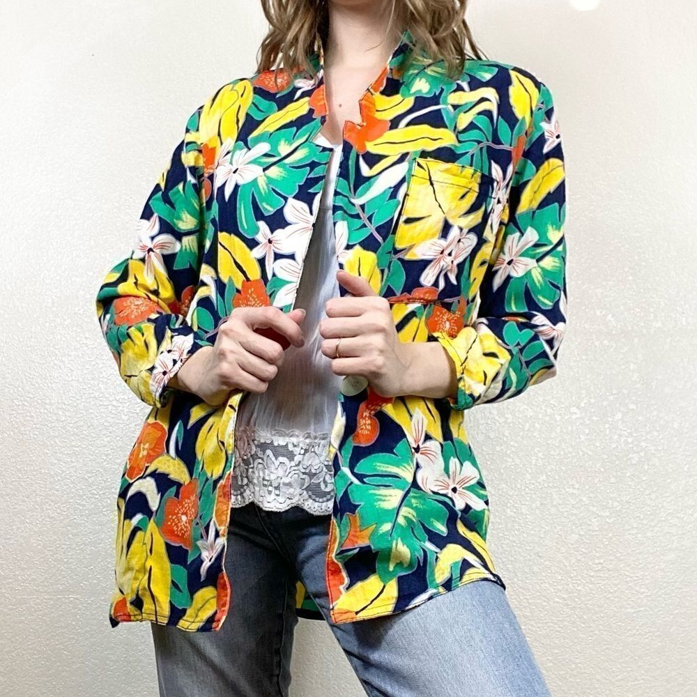 Vintage 70’s Campus Casuals Bright Hawaiian Blazer